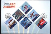 2014 Isle of Man 50th Display Season of Royal Air Force Red Arrows Commemorative Stamps First Day Cover (FDC)