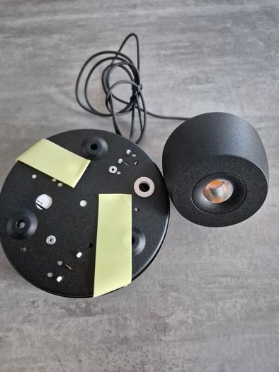 New Set of 4 Intra Lighting Biba Edgy LED Pendant Lights Matte Black Designer