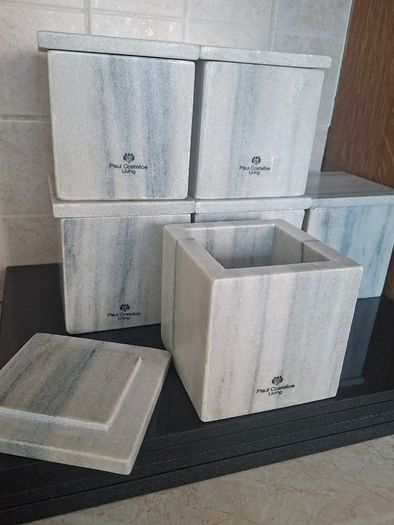 Paul Costello Marble Cannisters Bundle.