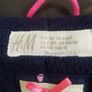 Girls Navy Heart Padded Coat Image 3