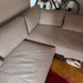 Corner couch L shaped sand colored Image 4