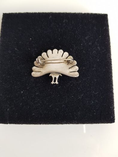 1930's Peacock Marquisite Brooch