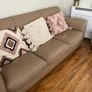 leather sofa and cushions Image 2