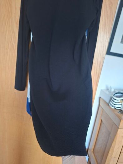 Black dress with paris detail