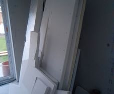 Insulated plasterboard offcuts