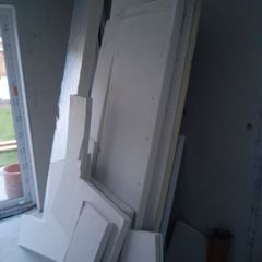 Insulated plasterboard offcuts