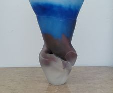 Vintage art glass vase