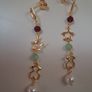 Silver long bear earrings Image 2