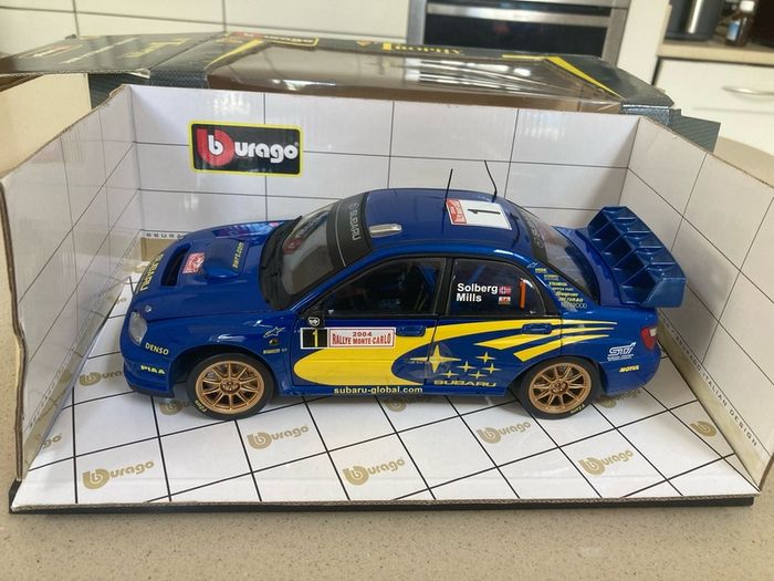 Subaru Impreza Rally Solberg Mills Scale 1/18 Burago