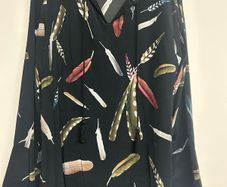 Comma long sleeved blouse with flared sleeves