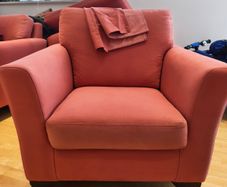 Pink sofa chair