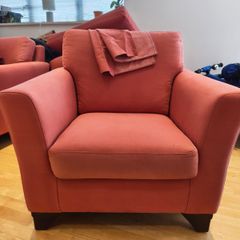 Pink sofa chair