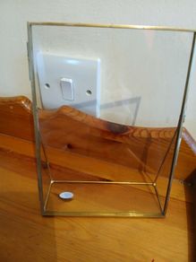 Vintage Brass/Glass Picture Frame