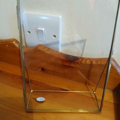 Vintage Brass/Glass Picture Frame