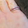 9k gold ring with rubies Image 4