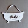 Next Bathe wood hanging plaque Image 2