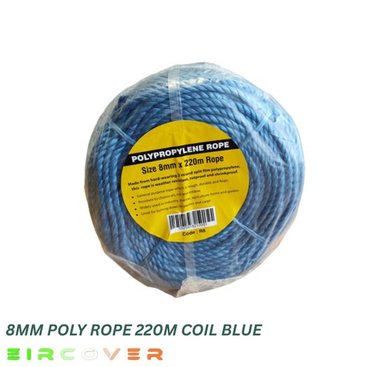 General purpose  Coil Rope - 8mm / 30m - Blue