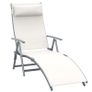 NEW SALE | Sun Lounger Recliner, Textilene White Image 2