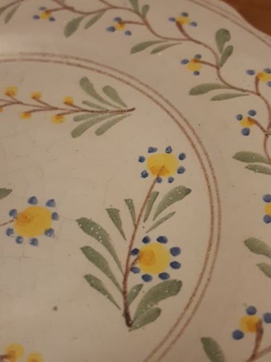 Antique fiance Plate