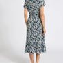 NEW Ladies Floral Print Tie Dress: Size 10 Image 4