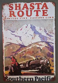 Vintage Style  Metal Sign. Southern Pacific railway advertisement.