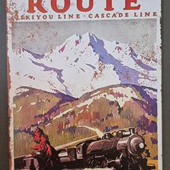 Vintage Style  Metal Sign. Southern Pacific railway advertisement.