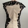 dress occasion brand comma size 12 beige with black lace Image 9