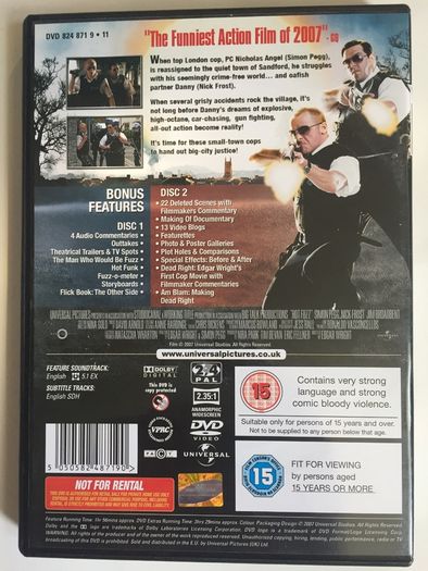 Hot Fuzz [2007] Simon Pegg & Nick Frost [Movie 2xDVD]