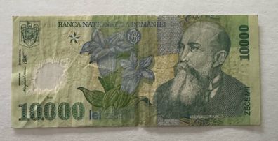 Romania 10000 Lei 2000 Polymer Banknote