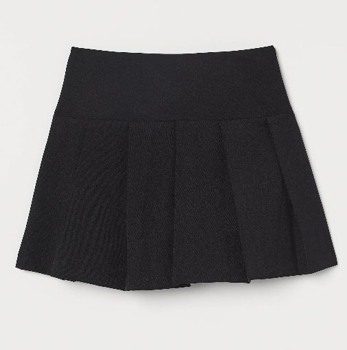 Black pleated skirt
