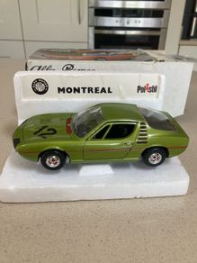 Alfa Romeo Montreal Year 1975 Scale 1/25 Polistil rare