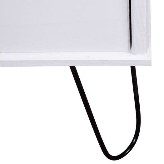 Drawer Cabinet White 76.5x39.5x90.3 cm Solid Pine Wood