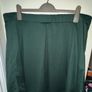 Shein Frenchy Dark Green Pleated A-Line Skirt Image 2