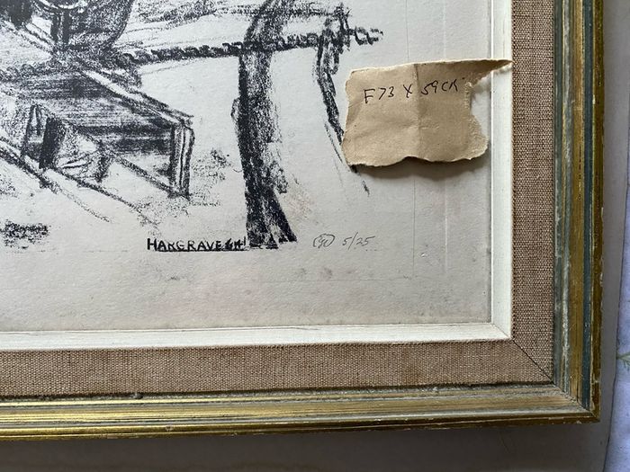 This limited edition lithograph by British artist Hargrave Jennings