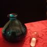 vintage. Blue. perfume. bottle Image 2