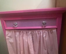 Unique Girls bedside locker/ Dolls Wardrobe