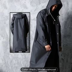 Brand New High Quality EVA Raincoat with Drawstring Hood