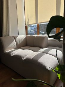 Beige Chaise Lounge - Sofa Section