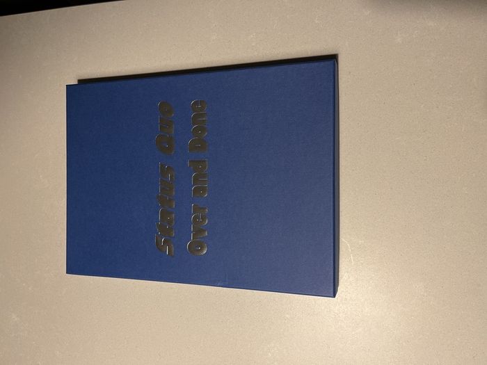 Status Quo. Over and Done. Rare Hard back version.