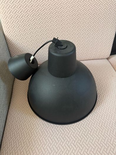 Ikea ceiling lamp black new never used include bulb