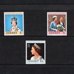 1977 Jersey The 25th Anniversary of the Coronation of Queen Elizabeth II Commemorative Stamps Presentation Pack