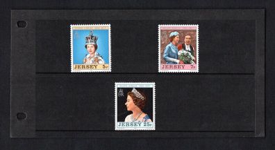 1977 Jersey The 25th Anniversary of the Coronation of Queen Elizabeth II Commemorative Stamps Presentation Pack