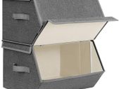 Set of 2 Storage Boxes with Magnetic Hinged Lid - Free Delivery Nationwide