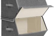 Set of 2 Storage Boxes with Magnetic Hinged Lid - Free Delivery Nationwide