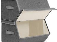 main image for ad Set of 2 Storage Boxes with Magnetic Hinged Lid - Free Delivery Nationwide