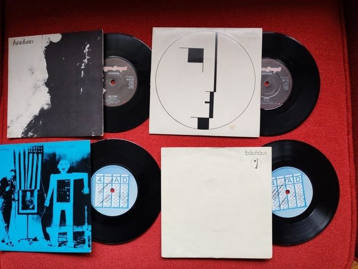 Bauhaus 4 singles Goth 7 inches