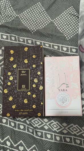 Genuine Arabic perfume lattafa yara and Ahmed Al Morocco Red Jewel new