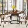 Round Dining Table 120 cm With Engineered Wood Top Image 6