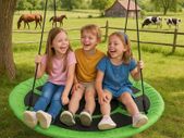 Swing Stork nest for Garden fun