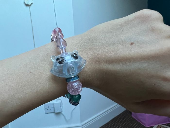 Toy cat bracelet transformer beaded